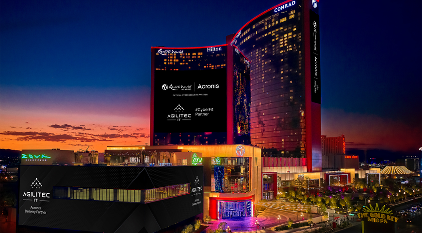 Agilitec IT and Resorts World Las Vegas celebrate a first-of-its-kind #TeamUp partnership