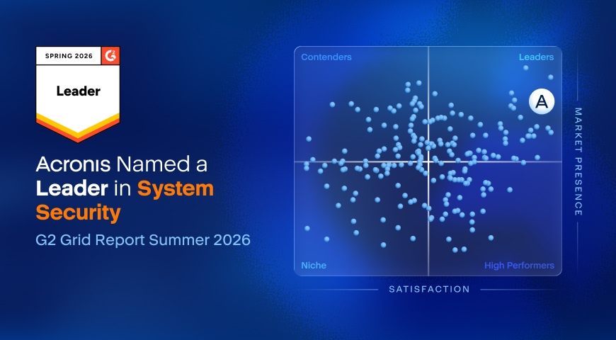 Aci Roni Acronis Cyber Protect Cloud Recognized as a Leader in System Security ...