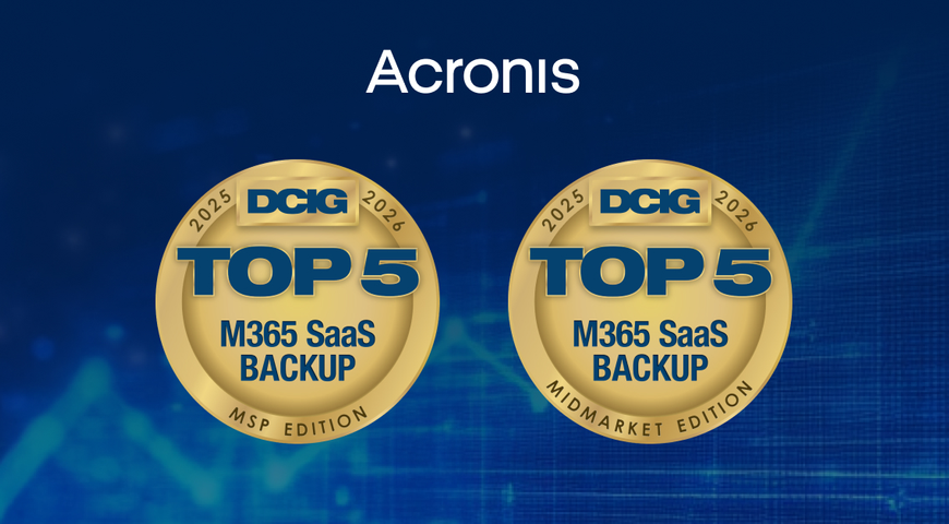 DCIG validates power of Acronis backup solutions with TOP 5 vendor honors