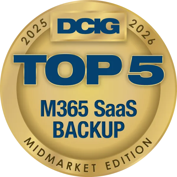 DCIG has recognized Acronis as a TOP 5 Microsoft 365 SaaS backup solution every year since 2023