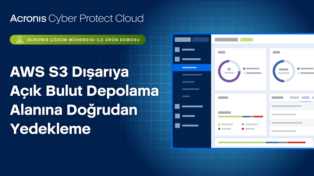 AWS S3 Dışarıya Açık Bulut Depolama Alanına Doğrudan Yedekleme