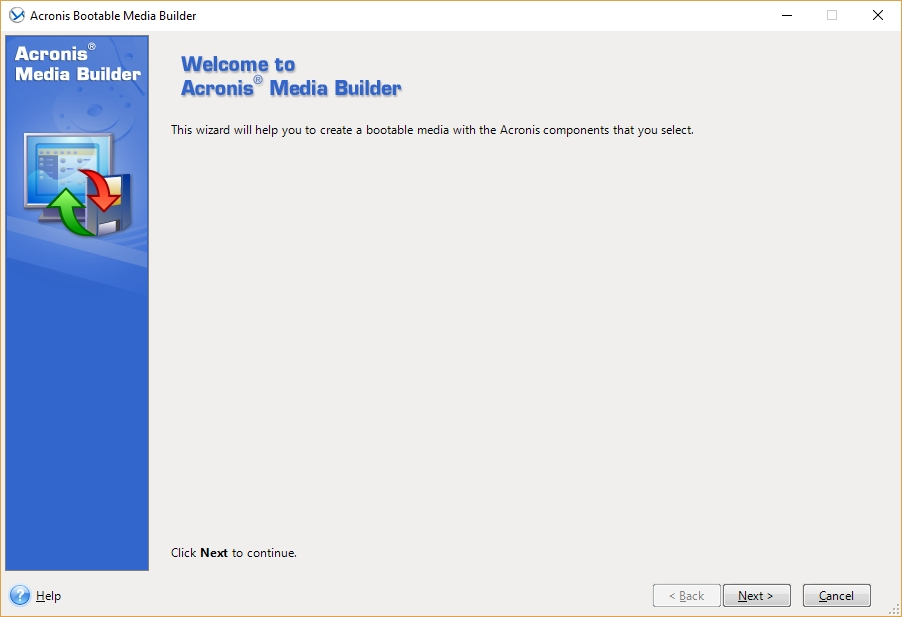 acronis true image 2015 universal restore bootable media builder