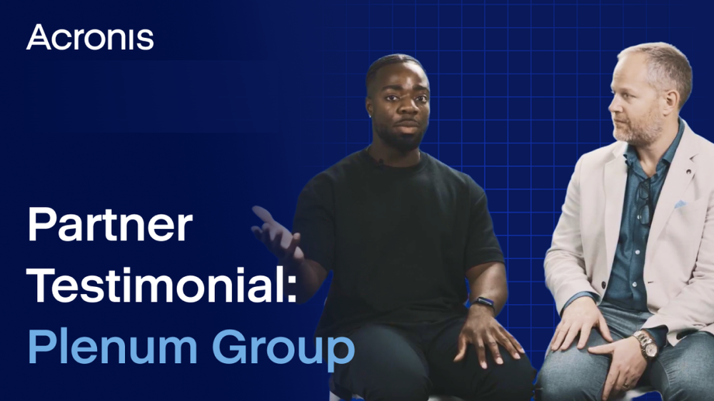 See why Plenum Group choose Acronis