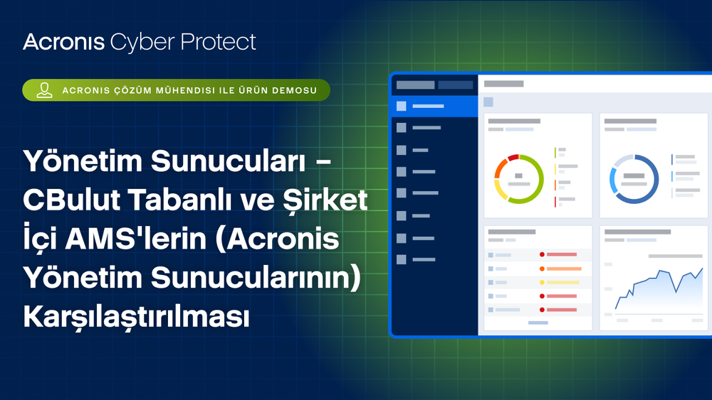 Yönetim Sunucuları – Bulut Tabanlı ve Şirket İçi AMS'lerin Karşılaştırılması