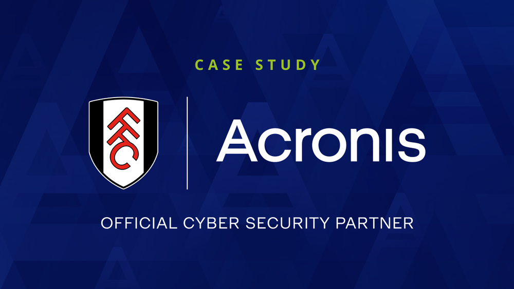 A powerful technology partnership: EveryCloud IT Security and Acronis deliver secure backup to Fulham Football Club