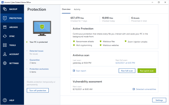 acronis cyber protect vs true image