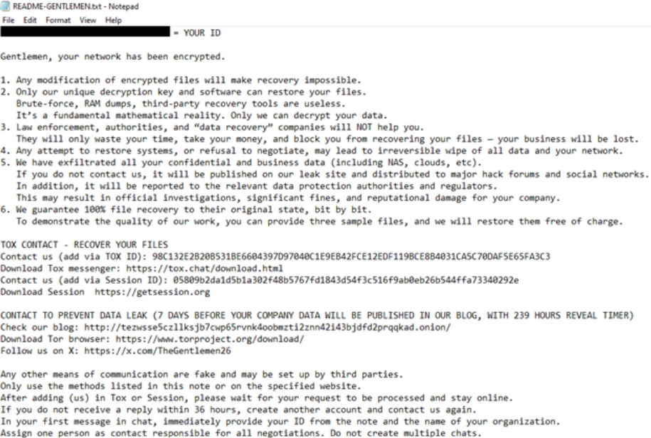 The Gentlemen: A closer look at a not-so-gentle ransomware-as-a- service operation