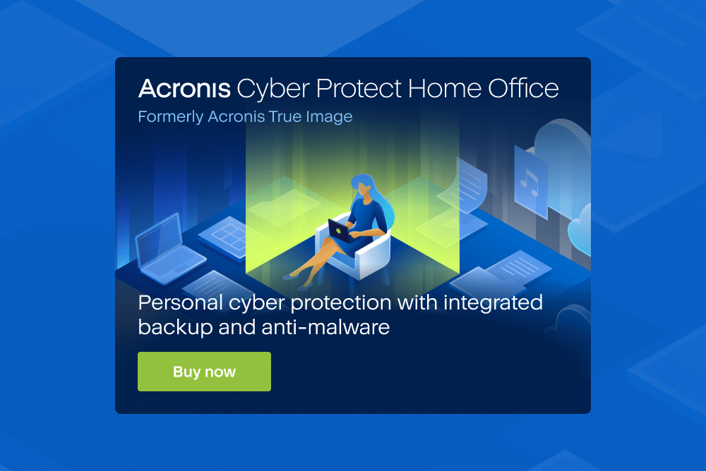 Acronis Cyber Protect Home Office Banner set 1