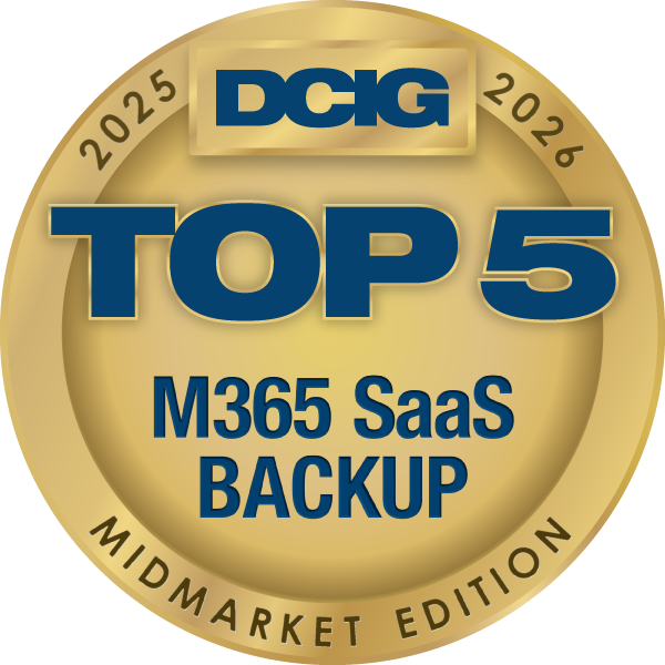 DCIG Top 5 Vendor, Microsoft 365 Backup