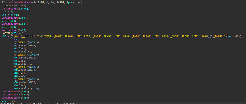 Figure 36: Using COM for persistence – I