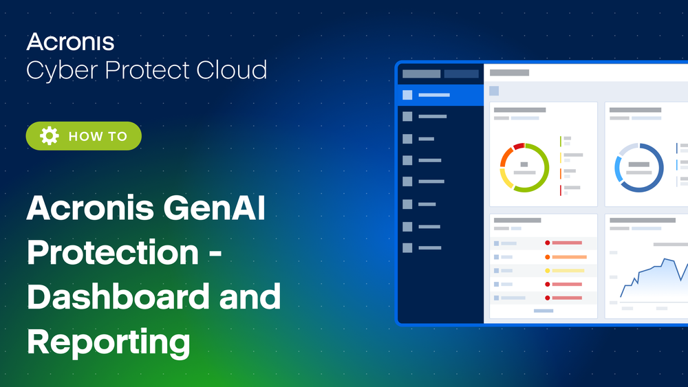 How Acronis GenAI Protection helps monitor and report on generative AI application usage.
