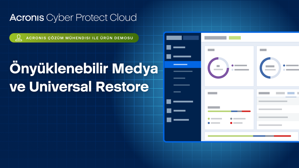 Önyüklenebilir Medya ve Universal Restore