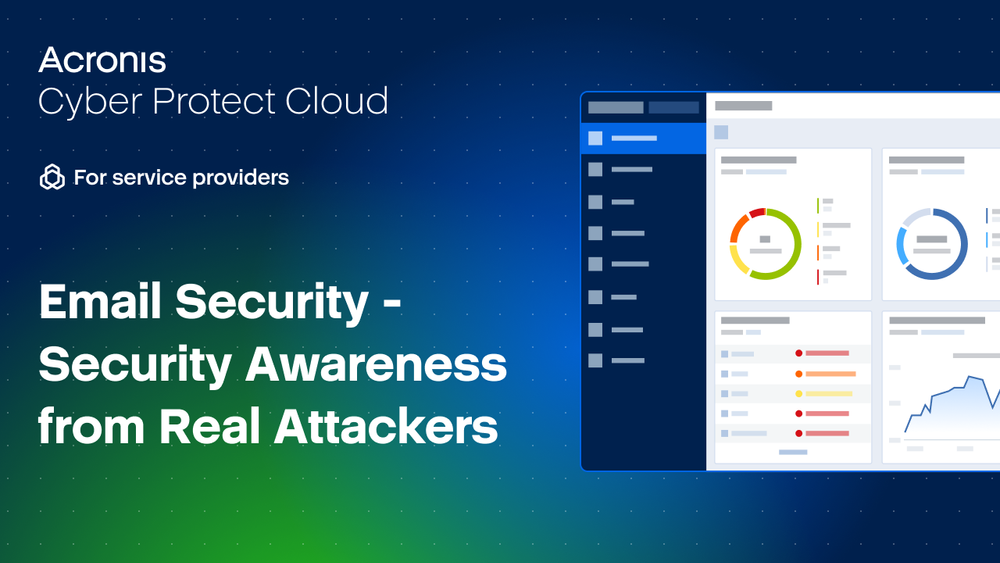 Learn how Acronis Email Security turns real phishing threats into user training!