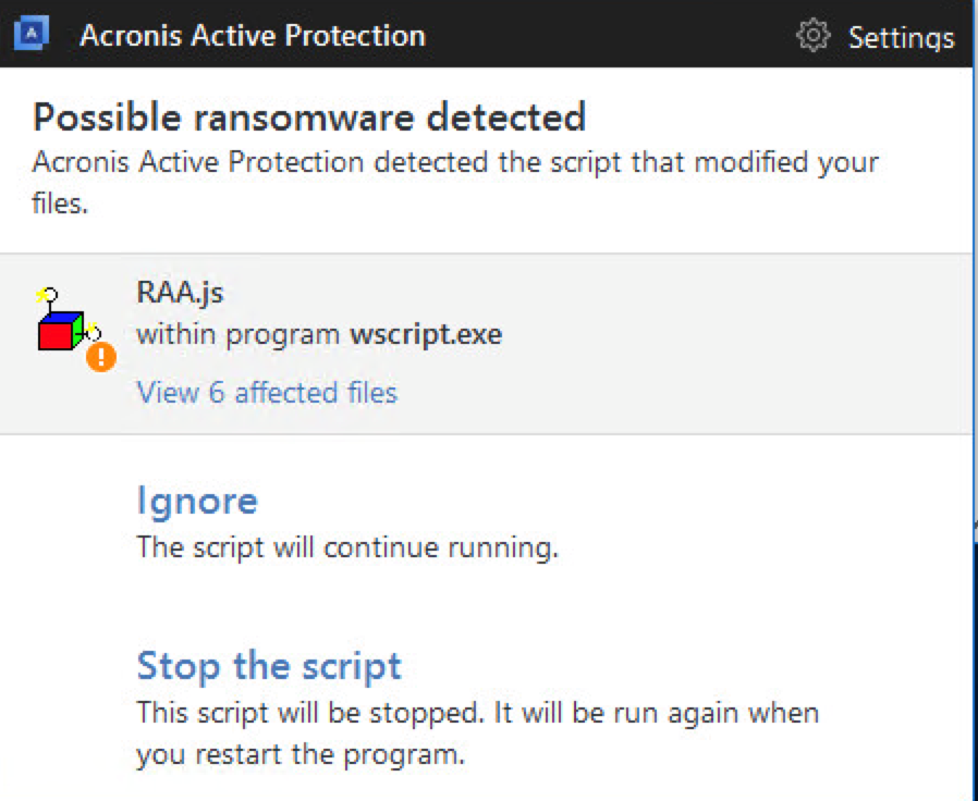 acronis true image 2019 will not install