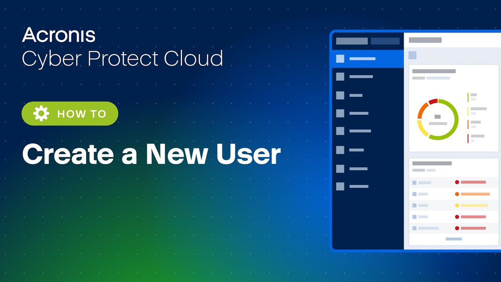 Learn how to create users in Acronis Cyber Protect Cloud!