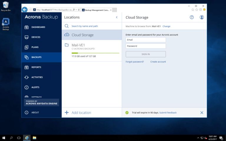コンピュータ・IT Acronis Cyber Backup 15 Standard Acronis Cyber Appliance | DataBackupWorks.com