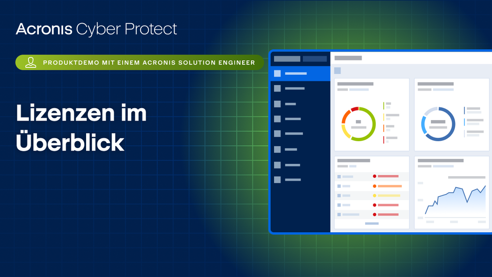 Produktdemo für Acronis Cyber Protect: Lizenzen im Überblick