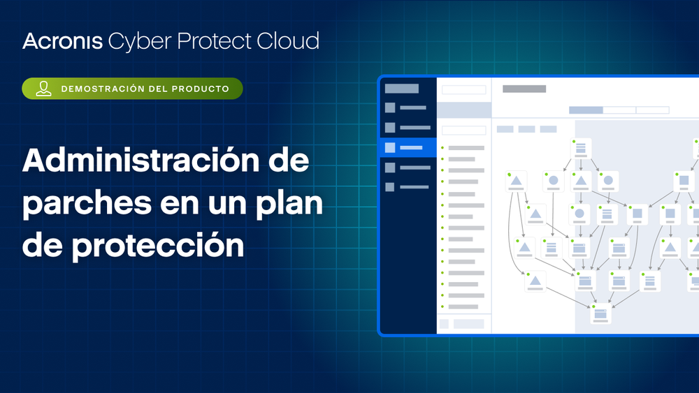 Administración de parches en un plan de protección