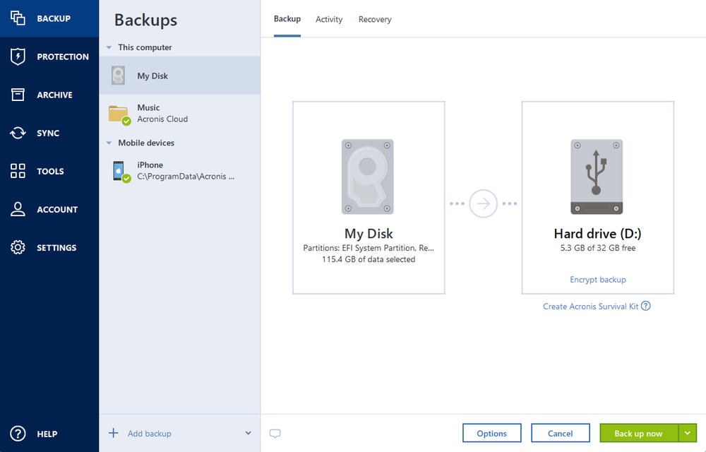 acronis true image ssd migratino multiple partitions