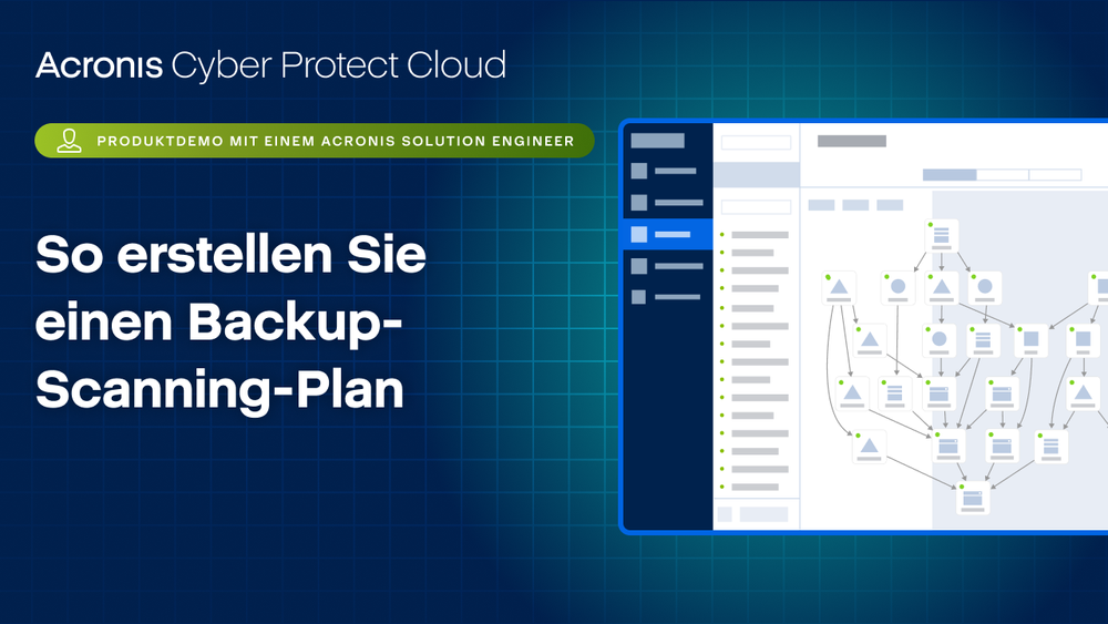 Produktdemo für Acronis Cyber Protect Cloud: So erstellen Sie einen Backup-Scanning-Plan