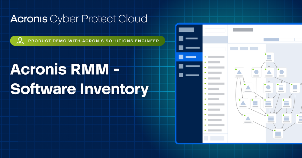 Acronis RMM - Software Inventory
