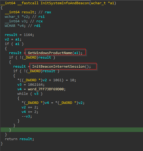 Beacon initialization