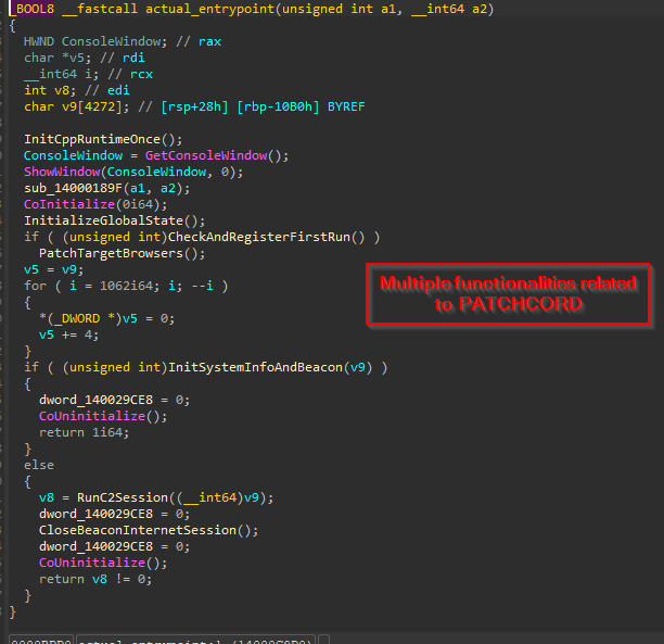 PATCHCORD main execution flow
