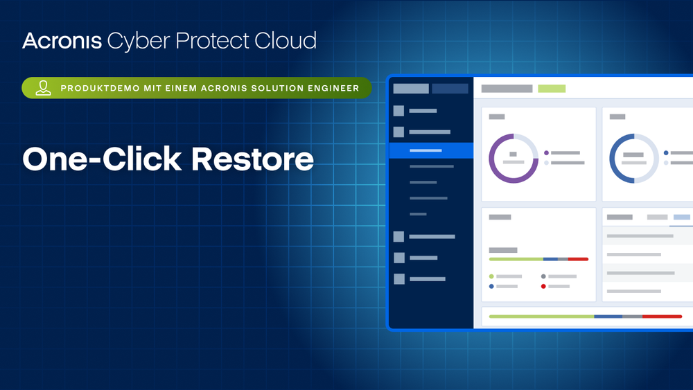 Produktdemo für Acronis Cyber Protect Cloud: One-Click Restore