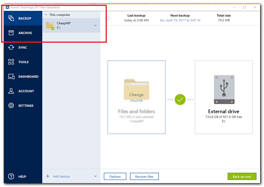 acronis true image replace hard drive