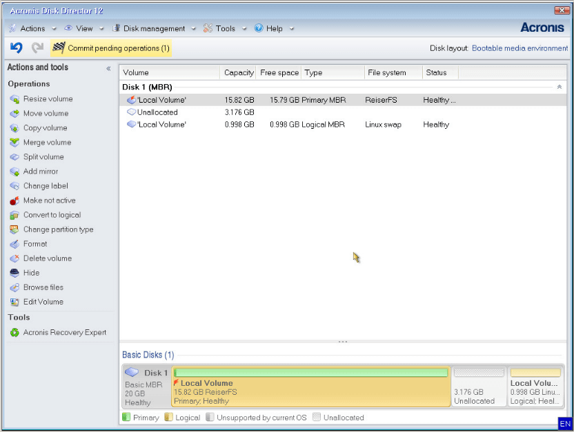 acronis true image merge partitions