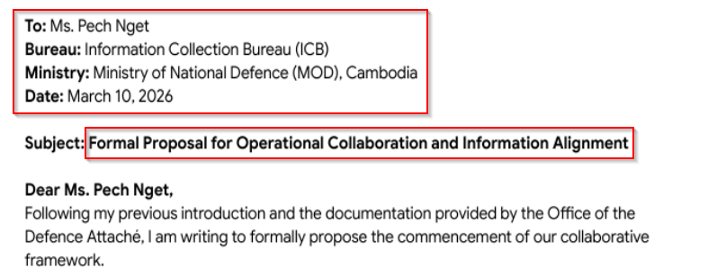 Behind Khmer Shadow: Targeted espionage against Cambodian government entities