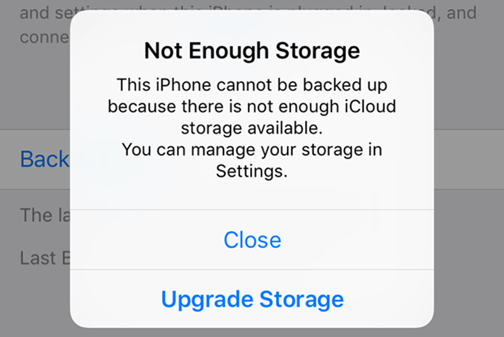 Why Won'T My Iphone Backup When I Have Enough Storage