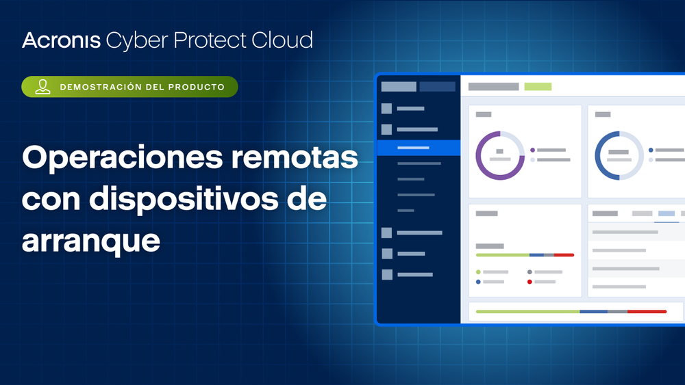 Operaciones remotas con dispositivos de arranque