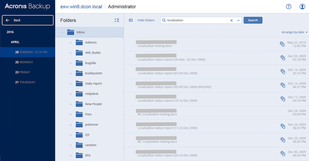 acronis exchange tib explorer