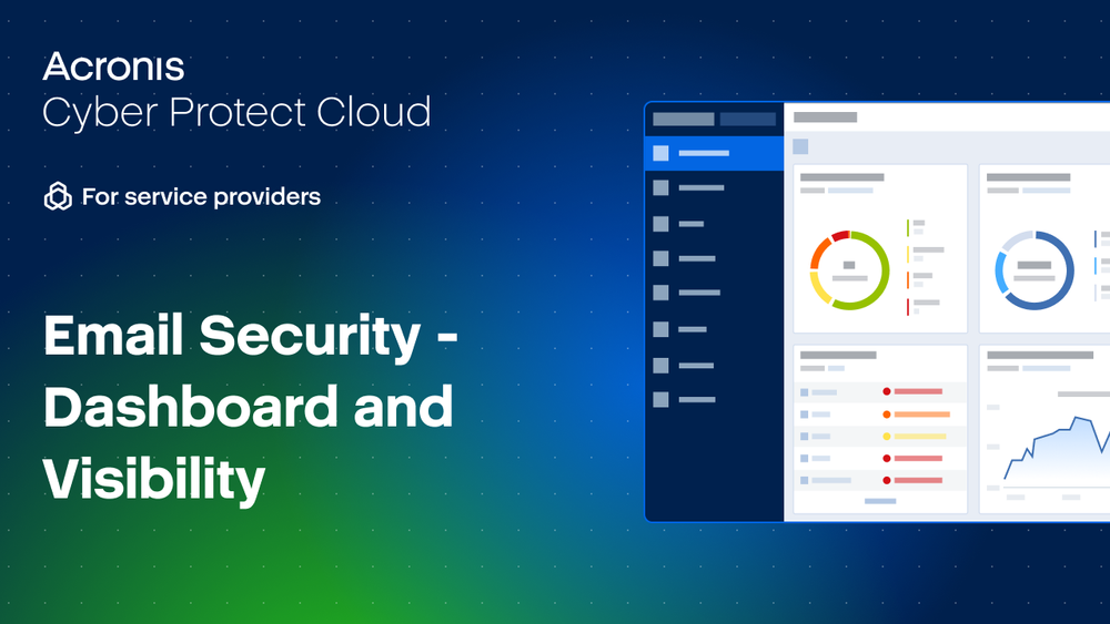 Discover how to monitor and manage email security threats across all your clients using the Acronis Email Security dashboard.