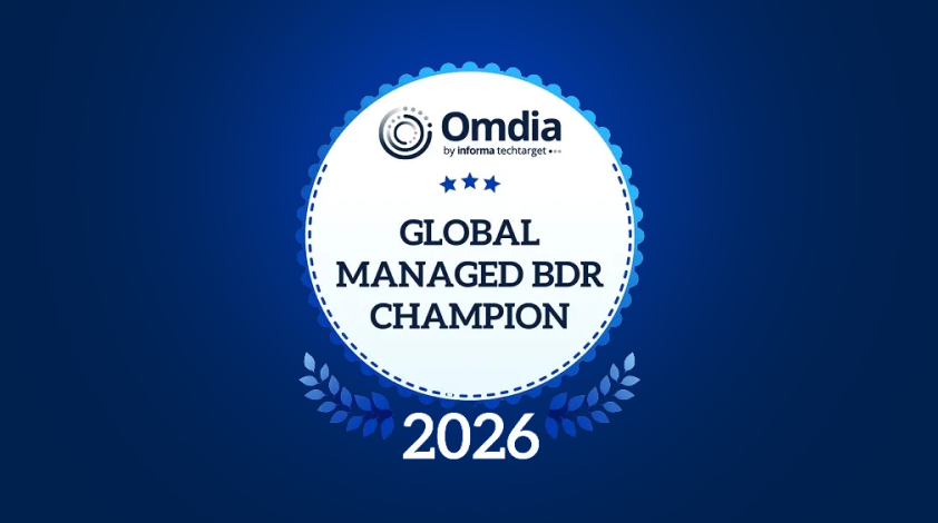 Omdia Champion in Managed BDR Leadership Matrix 2026 →