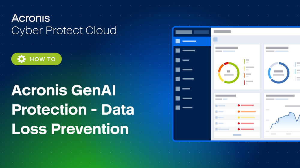 How Acronis GenAI Protection helps prevent sensitive data from being submitted to generative AI applications.