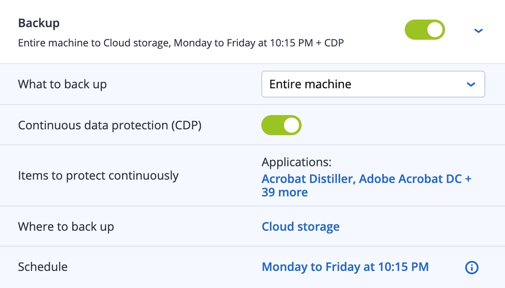 File and disk-image backup