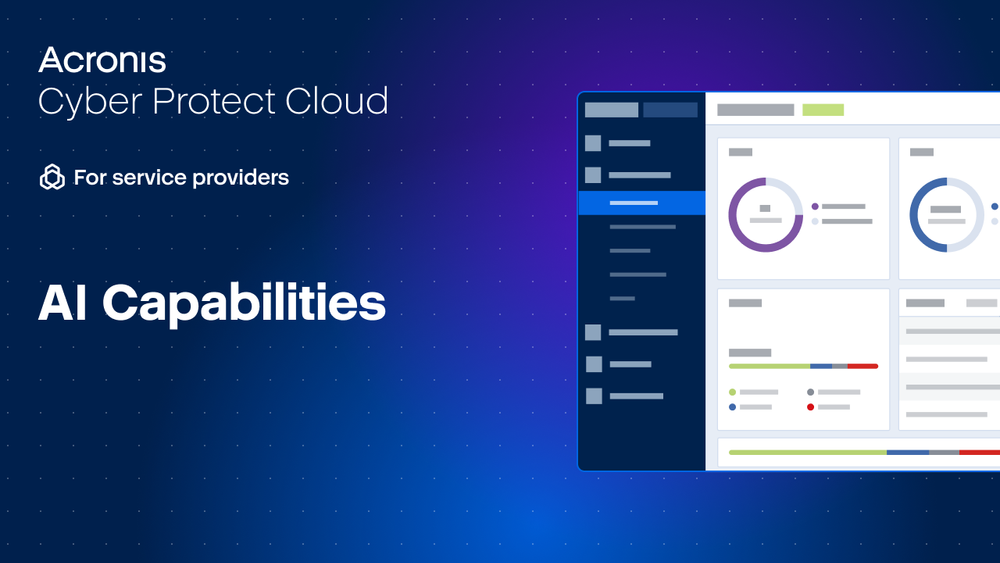 Discover how Acronis AI can simplify your daily operations