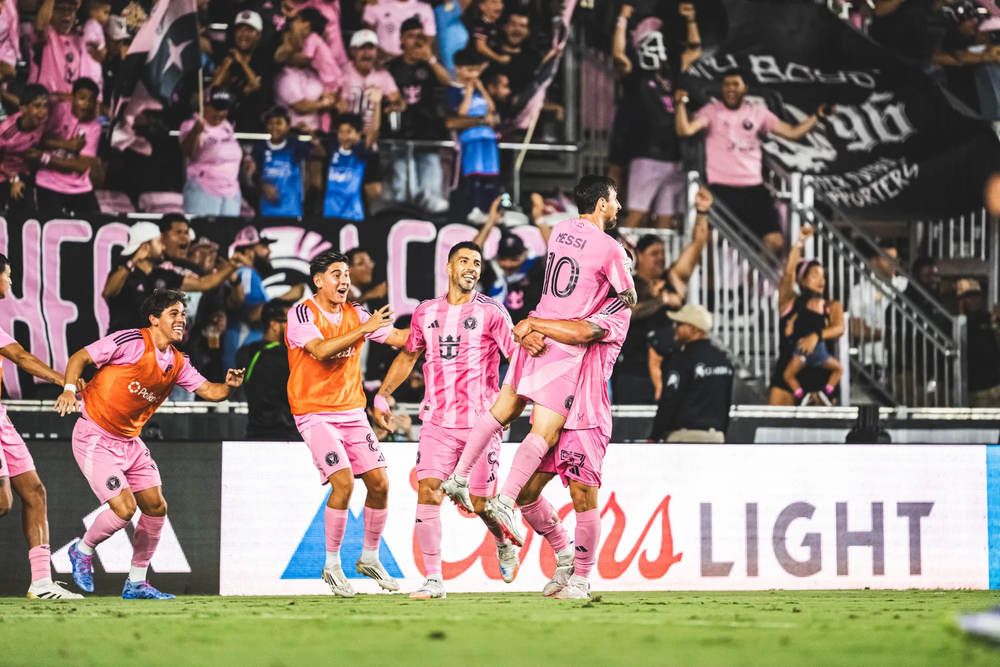 Inter Miami partnership celebration
