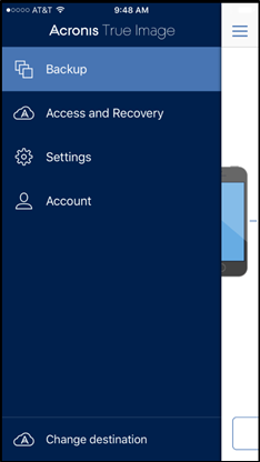 acronis true image iphone backup