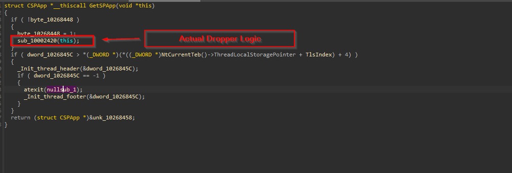 Figure 30: Dropper logic in SHARDLOADER variant 2