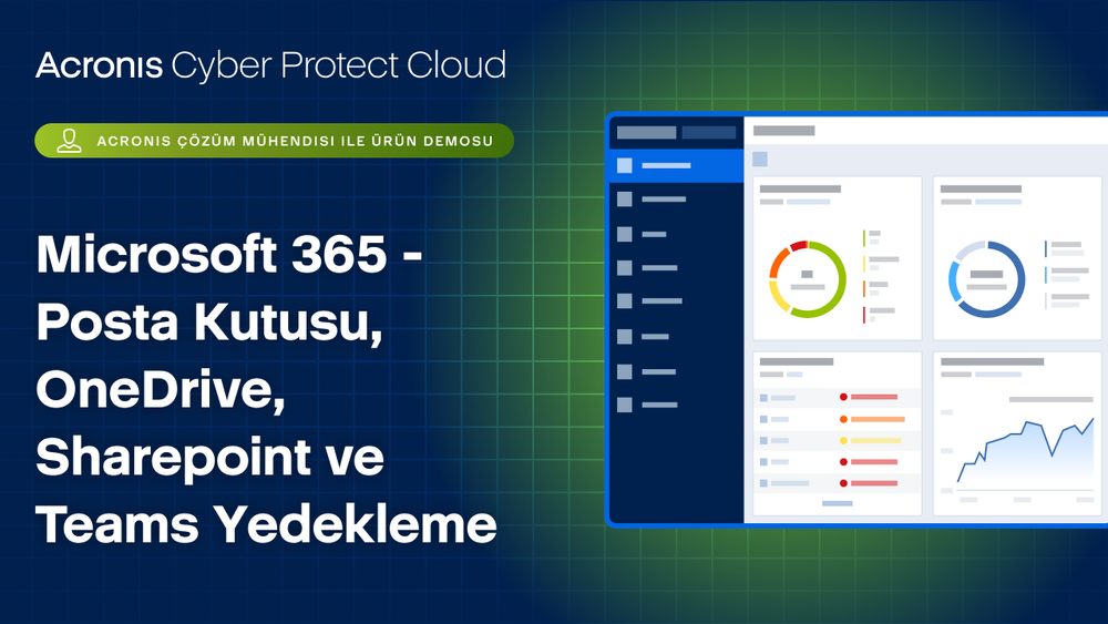 Microsoft 365 - Posta Kutusu, OneDrive, Sharepoint ve Teams Yedekleme