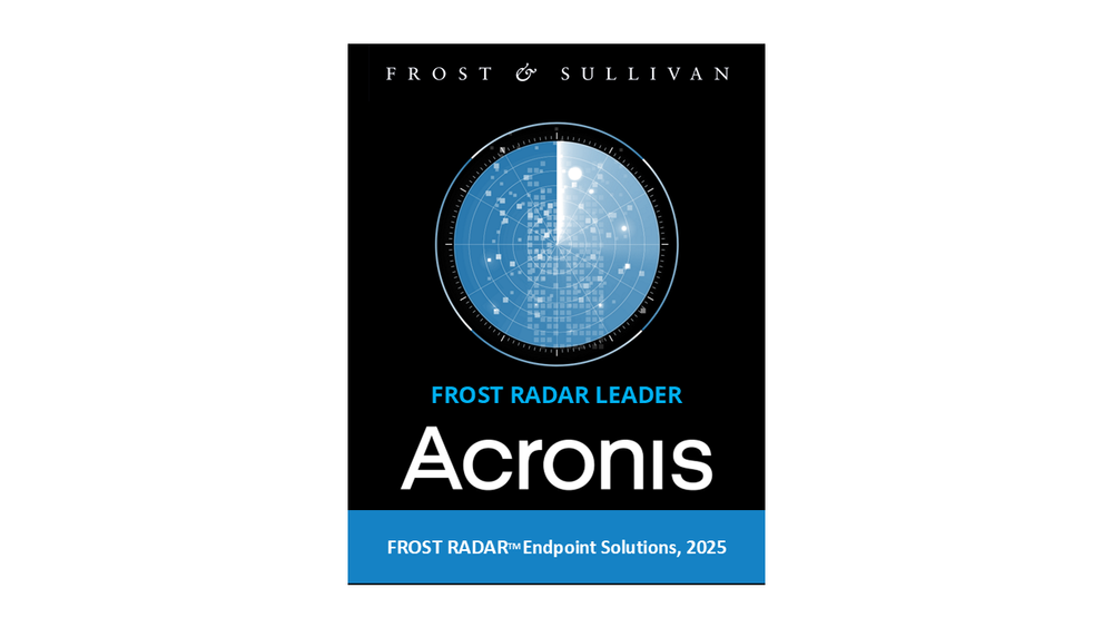 Acronis named a leader in Frost Radar™ Endpoint Security, 2025 report