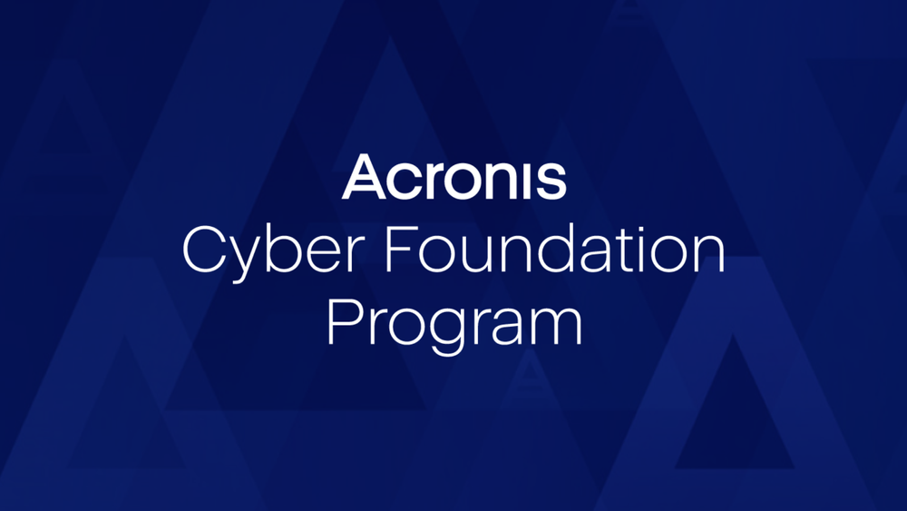 Acronis Cyber Foundation and #TeamUp Programs