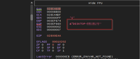 Figure 21: Victim desktop enumeration
