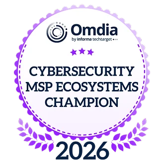 Champion in the Omdia Cybersecurity MSP Ecosystems Leadership Matrix 2026