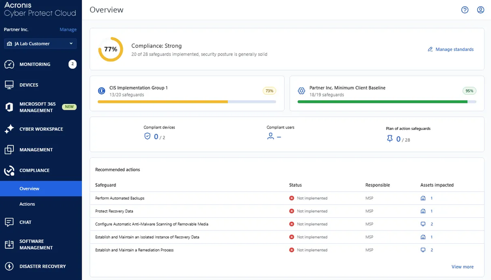 Introducing Acronis Cyber Compliance​
