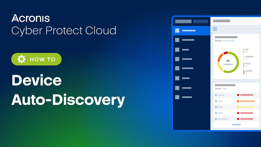Acronis Cyber Protect Cloud: Device auto-discovery