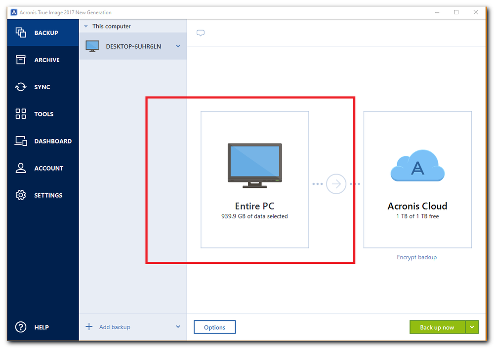 how to backup hard drive with acronis true image